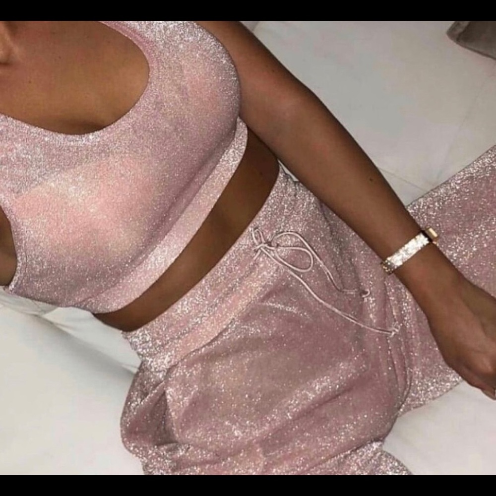 Oh polly pink jogger top set